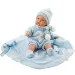 Neonato maschio con coperta blu 38 cm