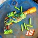 Nerf: Zombie Driller blaster con 16 proiettili in schiuma - Hasbro