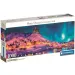 Notte invernale colorata puzzle panoramico HQC da 1000 pezzi 98x33cm - Clementoni