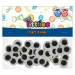 Occhi di plastica 10 mm, confezione da 45 pezzi
