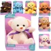 Orsacchiotto di peluche morbido e soffice con ventosa disponibile in diversi colori 16cm 1 pezzo