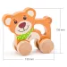 Orsetto in legno da spingere con manico - Woodyland