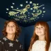 Pacchetto di adesivi fosforescenti con stelle e dinosauri