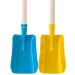 Pala da giardino con manico in legno da 80 cm in vari colori 1 pz - Woodyland immagine 1