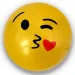 Palla di gomma con motivo emoji in diverse varianti 23 cm