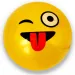 Palla di gomma con motivo emoji in diverse varianti 23 cm