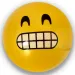 Palla di gomma con motivo emoji in diverse varianti 23 cm