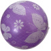 Palla di gomma viola con motivo a farfalle 23 cm
