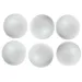 Palline decorabili in polistirolo 4,5 cm confezione da 6 pezzi