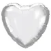 Palloncino in foil a forma di cuore – argento, 46 cm