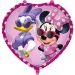 Palloncino in foil a forma di cuore di Minnie Mouse 46 cm