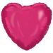 Palloncino in lamina a forma di cuore - fucsia 46 cm