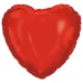 Palloncino in lamina a forma di cuore - rosso 46 cm