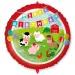 Palloncino in mylar per compleanno - con scritta "Happy Birthday", motivo animali da fattoria, 46 cm