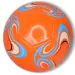 Pallone da calcio in pelle sintetica con colori vivaci in quattro varianti di colore, 23 cm