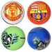 Pallone da calcio in pelle sintetica con motivo a croce colorato 23 cm