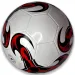 Pallone da calcio in similpelle colorata con motivi, disponibile in diverse varianti, 22 cm