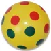 Pallone di gomma a pois colorati in diverse varianti 22 cm