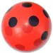 Pallone di gomma a pois colorati in diverse varianti 22 cm