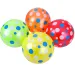 Pallone di gomma a pois in diversi colori 23 cm 1 pezzo