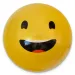 Pallone di gomma con motivo smiley in diverse varianti 23 cm