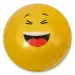 Pallone di gomma con motivo smiley in diverse varianti 23 cm