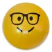 Pallone di gomma con motivo smiley in diverse varianti 23 cm