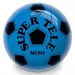 Pallone in gomma blu con motivo da calcio 14cm - Mondo Toys