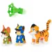 Paw Patrol Jungle Pups: set di figure di Chase, Tracker e tigre - Spin Master