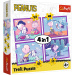 Peanuts Snoopy Giornata del cane puzzle 4 in 1 35-48-54-70 pezzi - Trefl