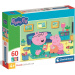 Peppa Pig - Divertimento in famiglia, puzzle Supercolor da 60 pezzi - Clementoni