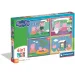 Peppa Pig 4 in 1 Supercolor puzzle - Clementoni immagine 1
