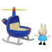 Peppa Pig: Set elicottero piccolo e figura di Rebecca coniglio - Hasbro