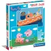 Peppa Pig Supercolor 2 in 1 2x20 pezzi puzzle - Clementoni