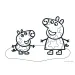Peppa Pig e i suoi amici quaderno creativo da colorare con adesivi e stencil in diverse varianti