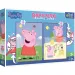 Peppa Pig puzzle bifacciale 4 in 1 Baby Maxi 2x10 pezzi - Trefl