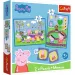 Peppa Pig puzzle e gioco di memoria 2 in 1 - Trefl