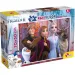 Personaggi principali di Frozen 2 in 1 maxi puzzle da 24 pezzi e album da colorare 70x50cm - Lisciani