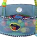 Piscina per bambini a forma di tartaruga con palline e accessori 70x90cm