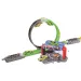 Pista da corsa: circuito super loop a 360° con 2 macchinine in scala 1/64