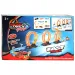 Pista da corsa: set da 28 pezzi con 3 loop e 2 auto a retrocarica 1/64