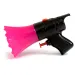 Pistola ad acqua e fischietto 2 in 1, colore nero-rosa