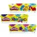 Play-Doh 4 barattoli di pasta modellabile colorata - Hasbro