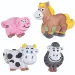 PlayBox: Animali della fattoria stampo in gesso 17x17cm
