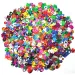 PlayBox: Confezione di paillettes colorate in diversi colori, dimensioni e forme, confezione da 100g
