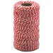 PlayBox: Filato di cotone rosso-bianco 100 m