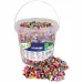 PlayBox: Go Green perle da stirare MIDI da 5 mm assortite, confezione da 5000 pezzi in secchiello