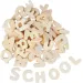 PlayBox: Lettere in legno naturale da 22 mm, confezione da 300 pezzi