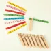 PlayBox: Mollette decorative in legno naturale 74mm confezione da 24 pezzi