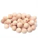 PlayBox: Perle di legno naturale sferiche da 25 mm, confezione da 50 pezzi